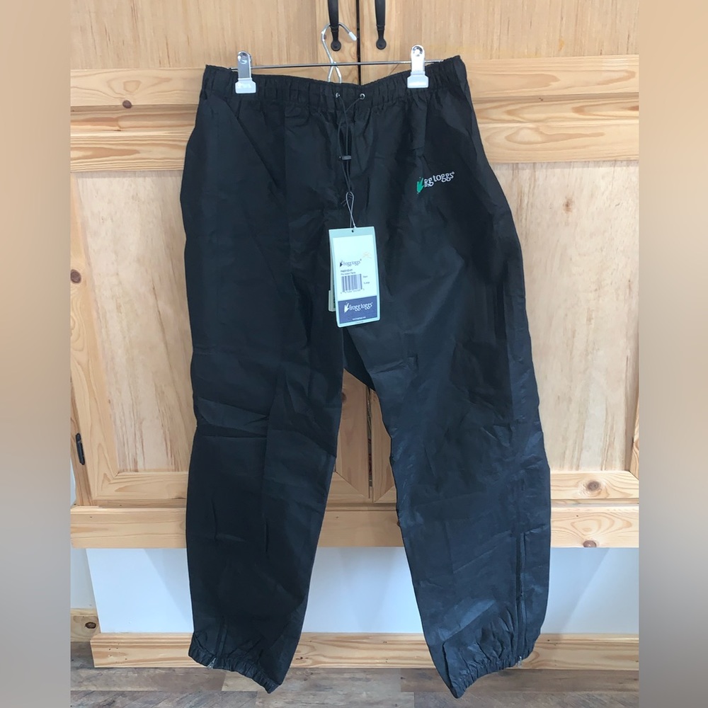 Frogg toggs NWT black Lightweight waterproof pro action rain pants size XL